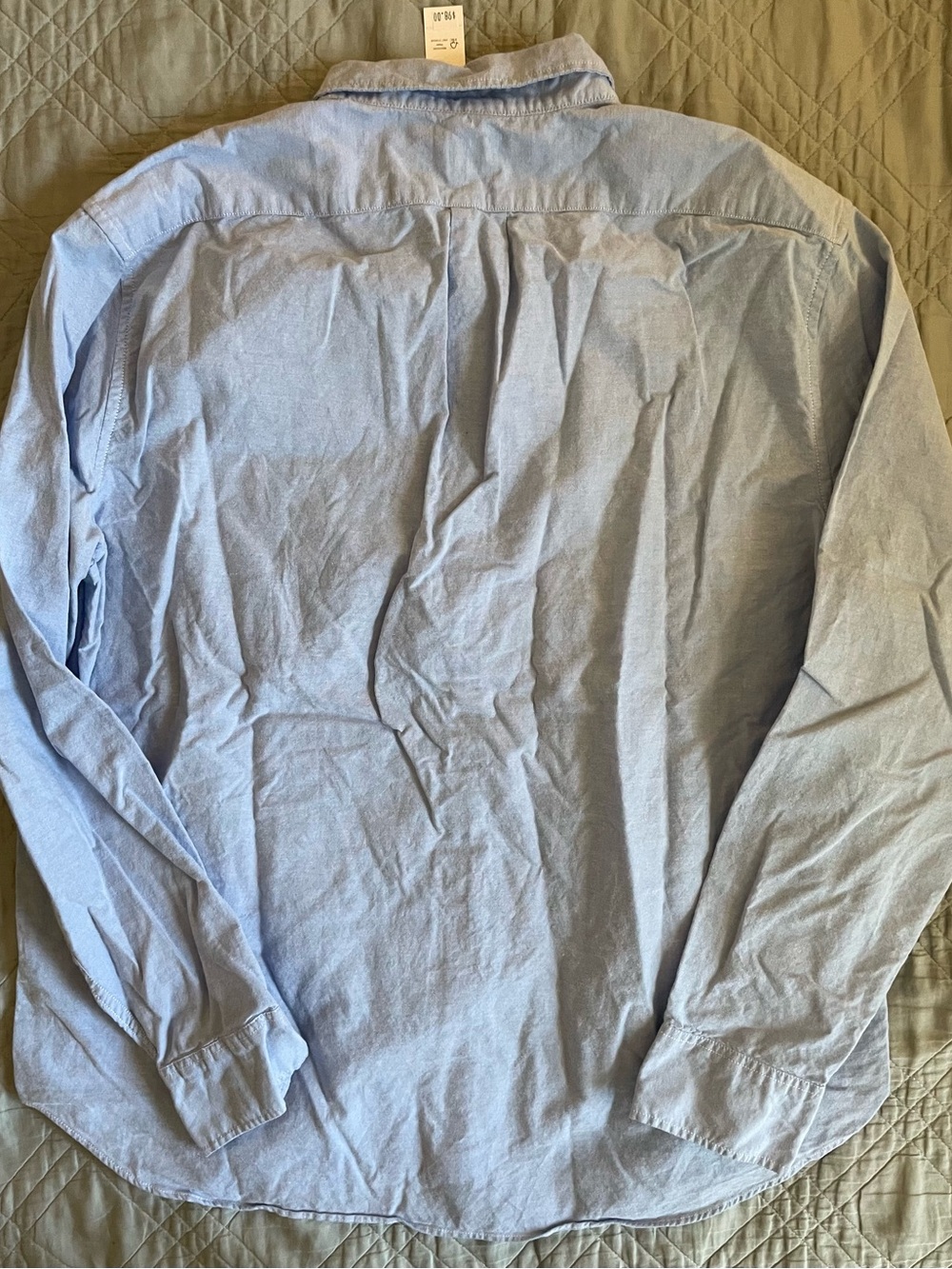 J. CREW Classic Broken-in organic cotton oxford shirt in Blue Size XL $98 BE996 - Picture 8 of 8
